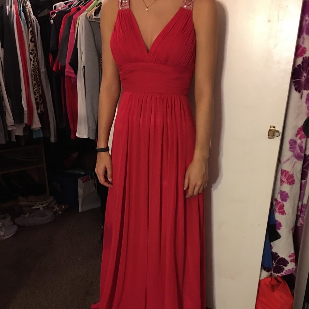 Red prom dress